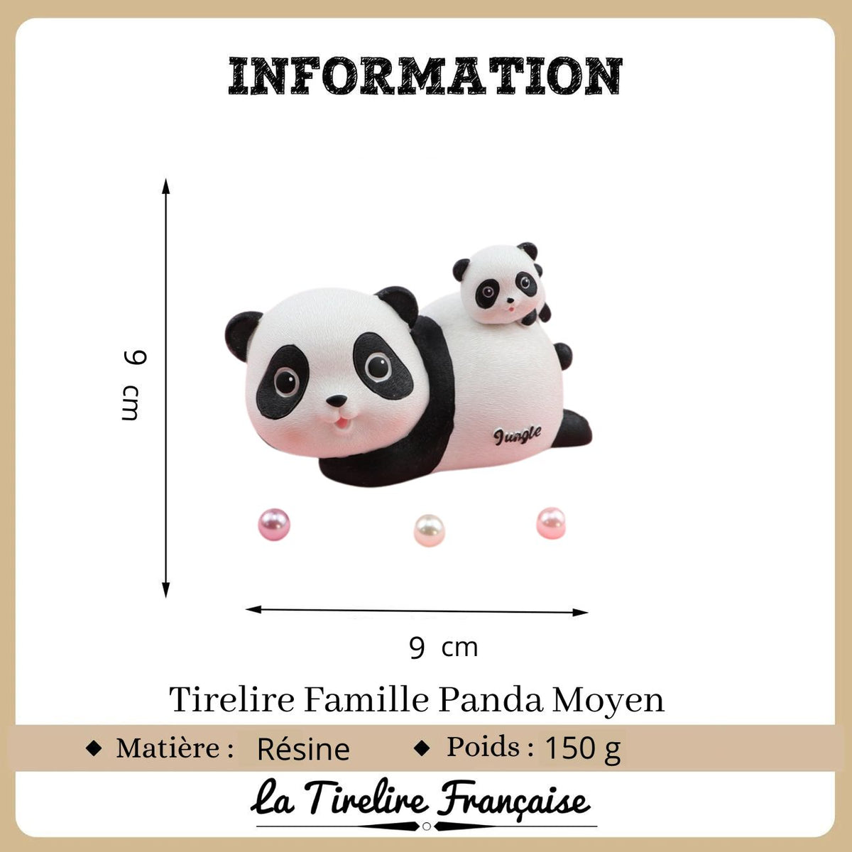 Boite Casse Tête en Bois - Panda Tirelire - Boutique Variantes
