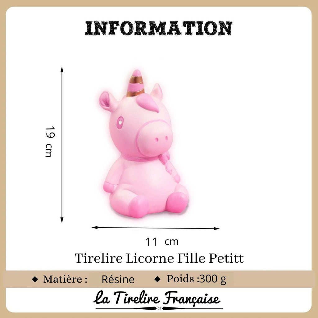 Tirelire Fille Licorne