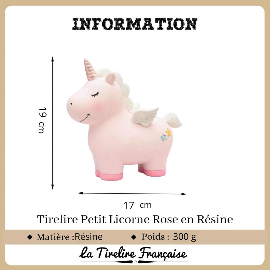 Tirelire  Licorne rose – Ô tirelires