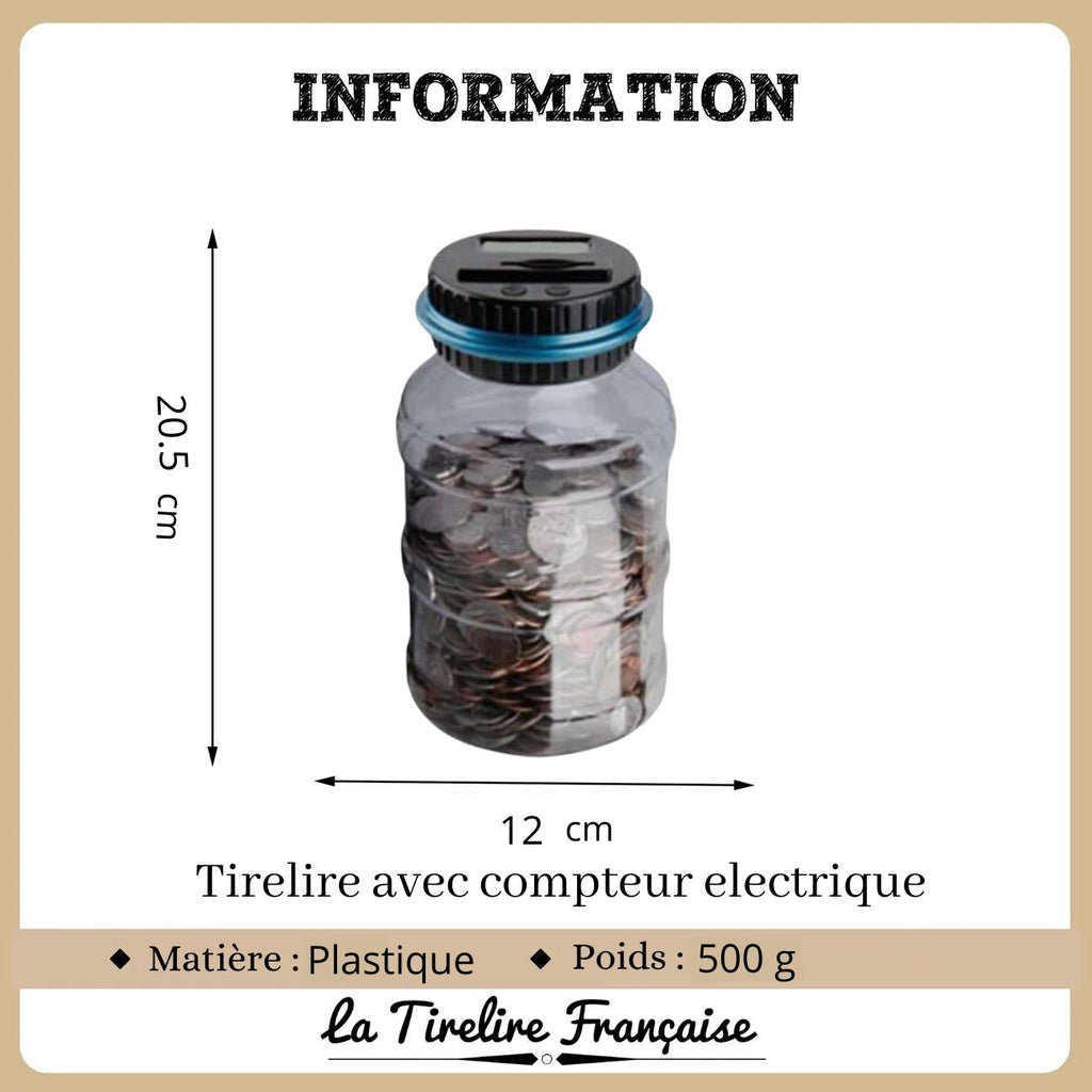 Tirelire Avec Compteur Electronique, La Tirelire Française